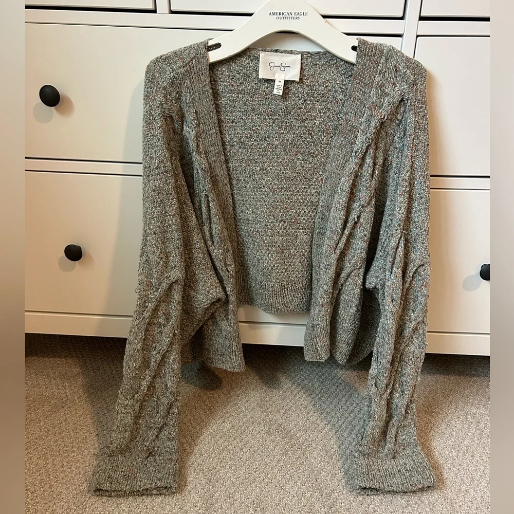Jessica Simpson Cable Knit Style Open Cardigan, size M - Picture 1 of 4